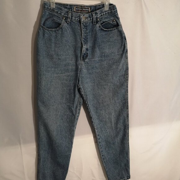 Harley-Davidson Biker Blues Ladies Size 14 Average Blue Jeans - Picture 1 of 7